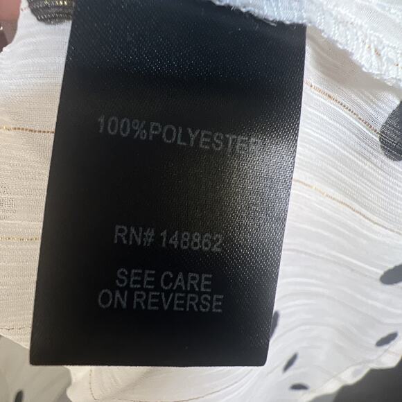 Torrid Polka Dot Tunic Top Size 5X Ivory Balloon Sleeve mock Office Bohemian NWT - Picture 7 of 13